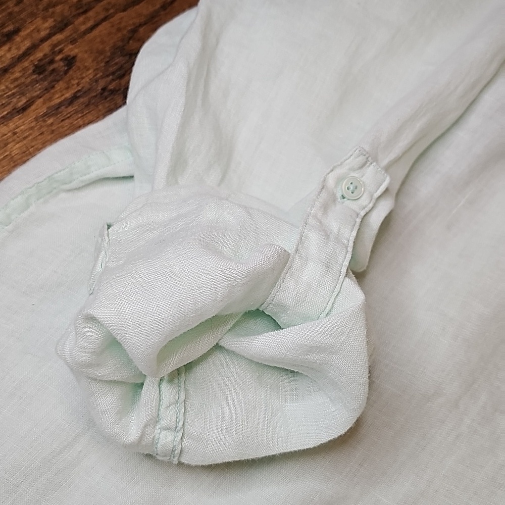 GAP Linen Button Down Shirt Tunic Style - Picture 3 of 5